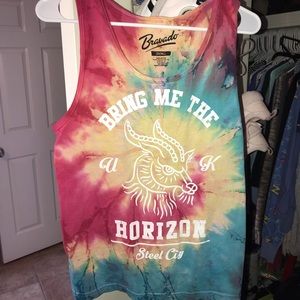 Tie dye Bring Me The Horizon tank top